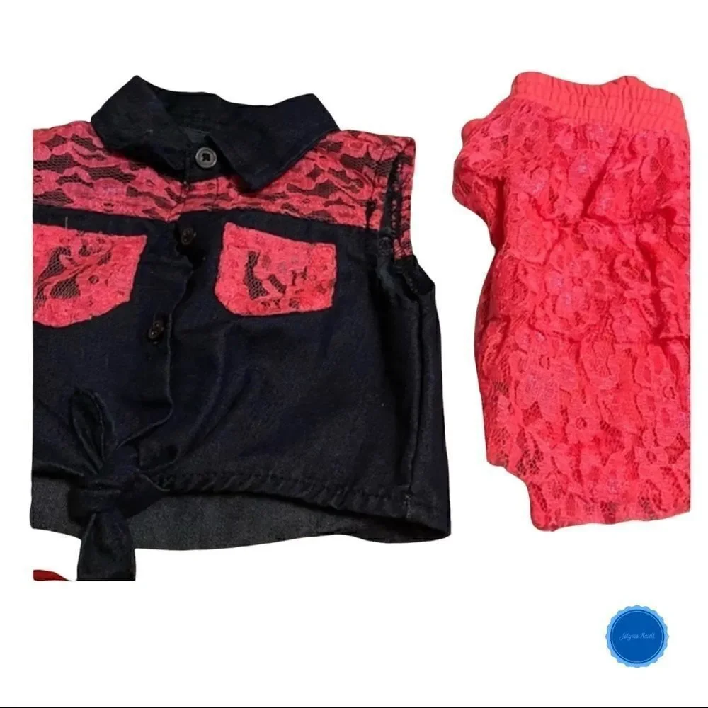 2 outfits size 2t 1 by swiggles and 1 by celebrate